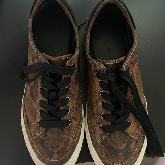 Rag & Bone Brown Army Snake Embossed Sneakers - Picture 4 of 4